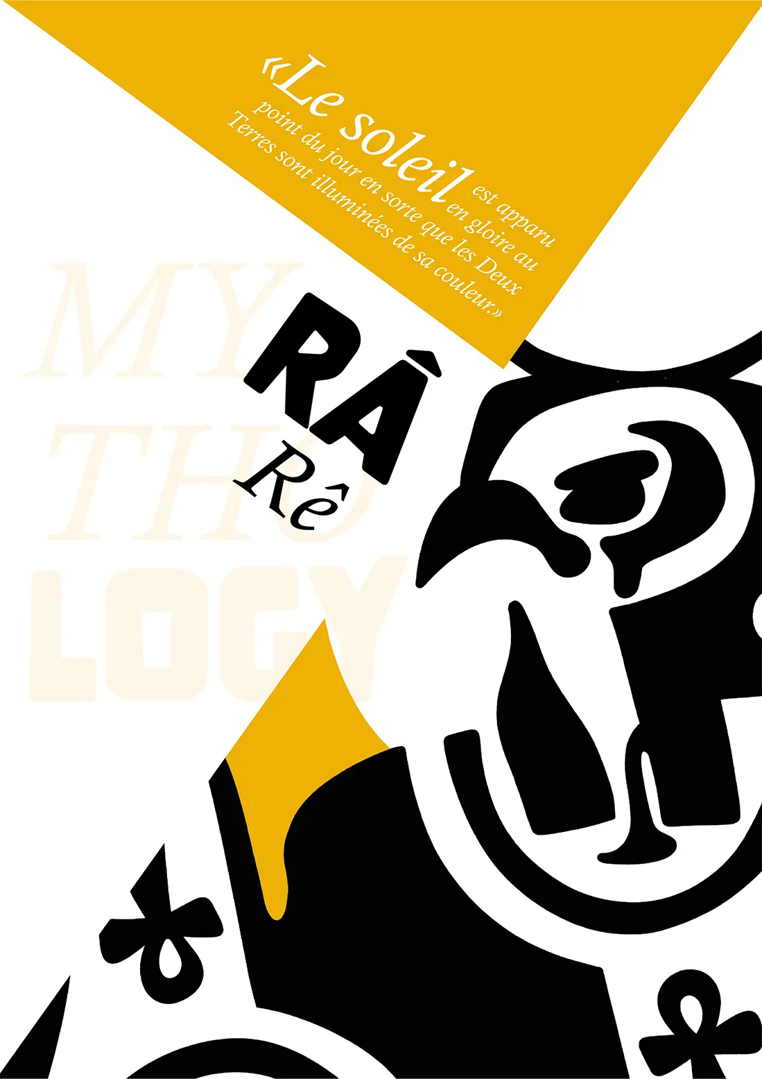 Affiche illustrée consacrée à Râ