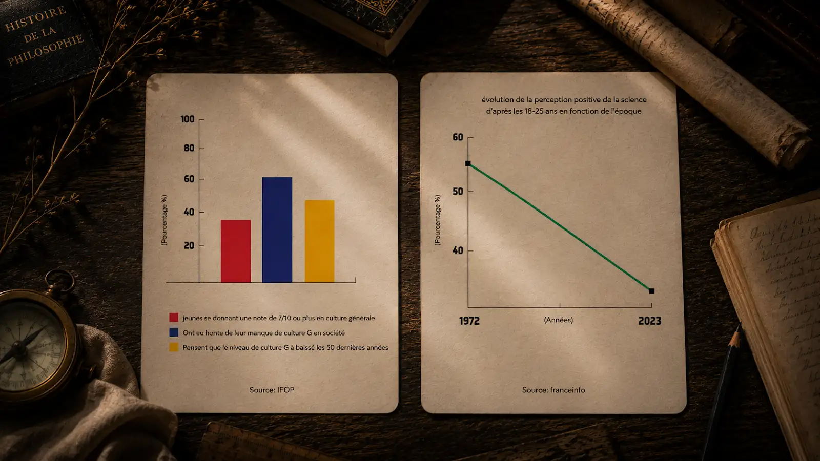 Cartes présentant les statistiques à l’origine du projet